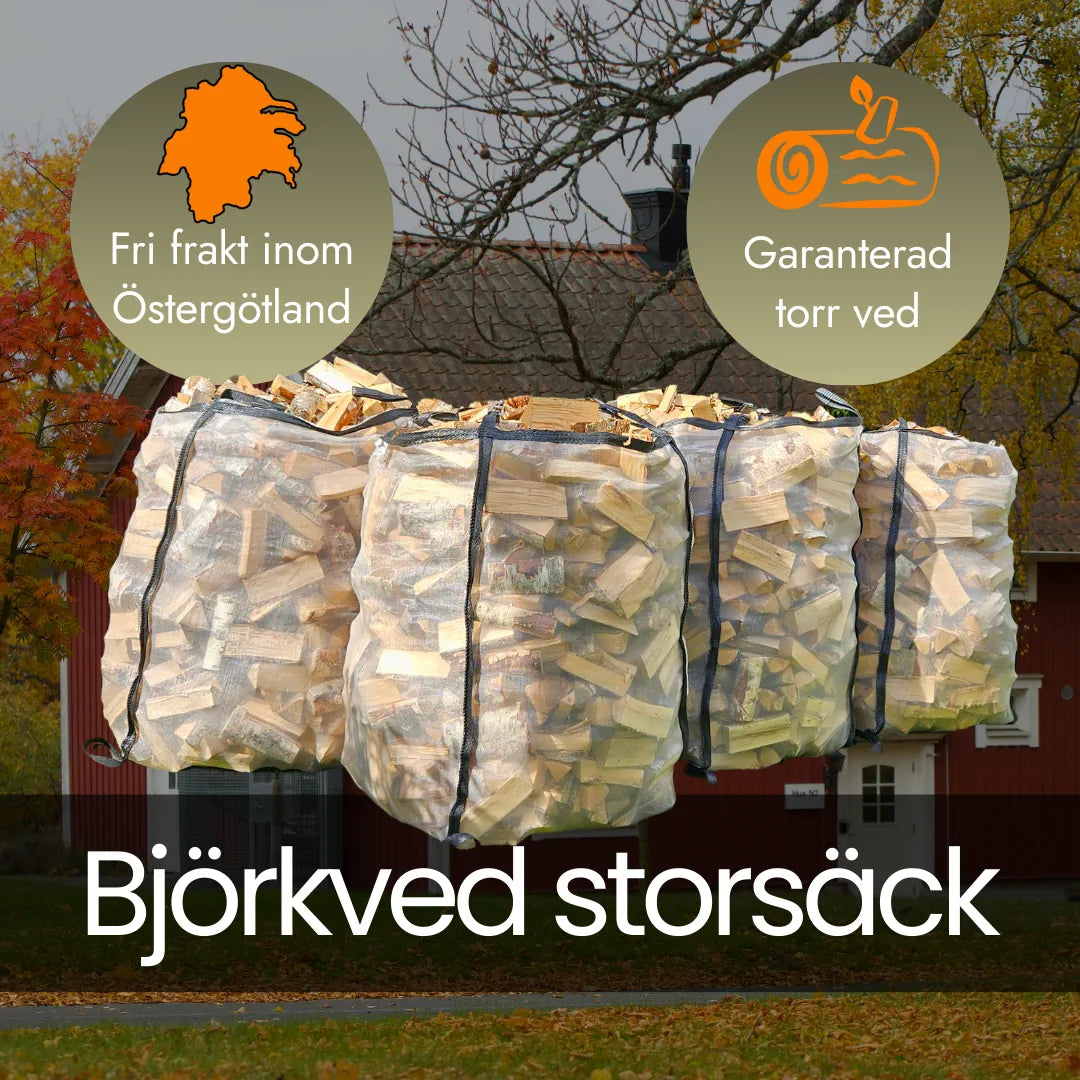 Björkved storsäck 25cm
