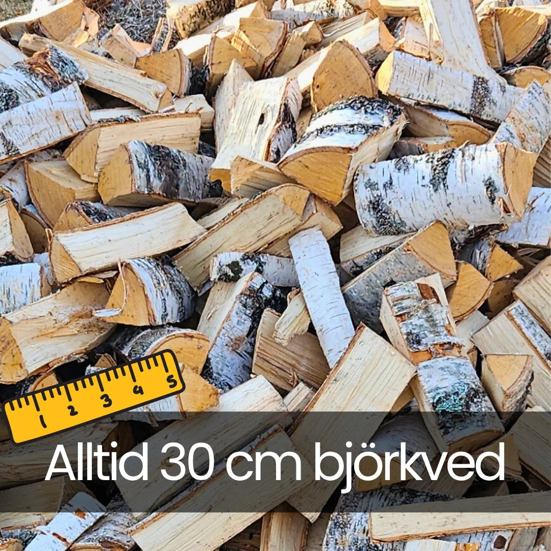 Björkved småsäck 30cm