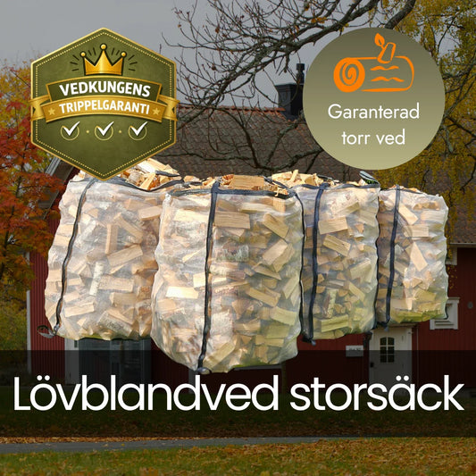 Lövblandved storsäck 30cm